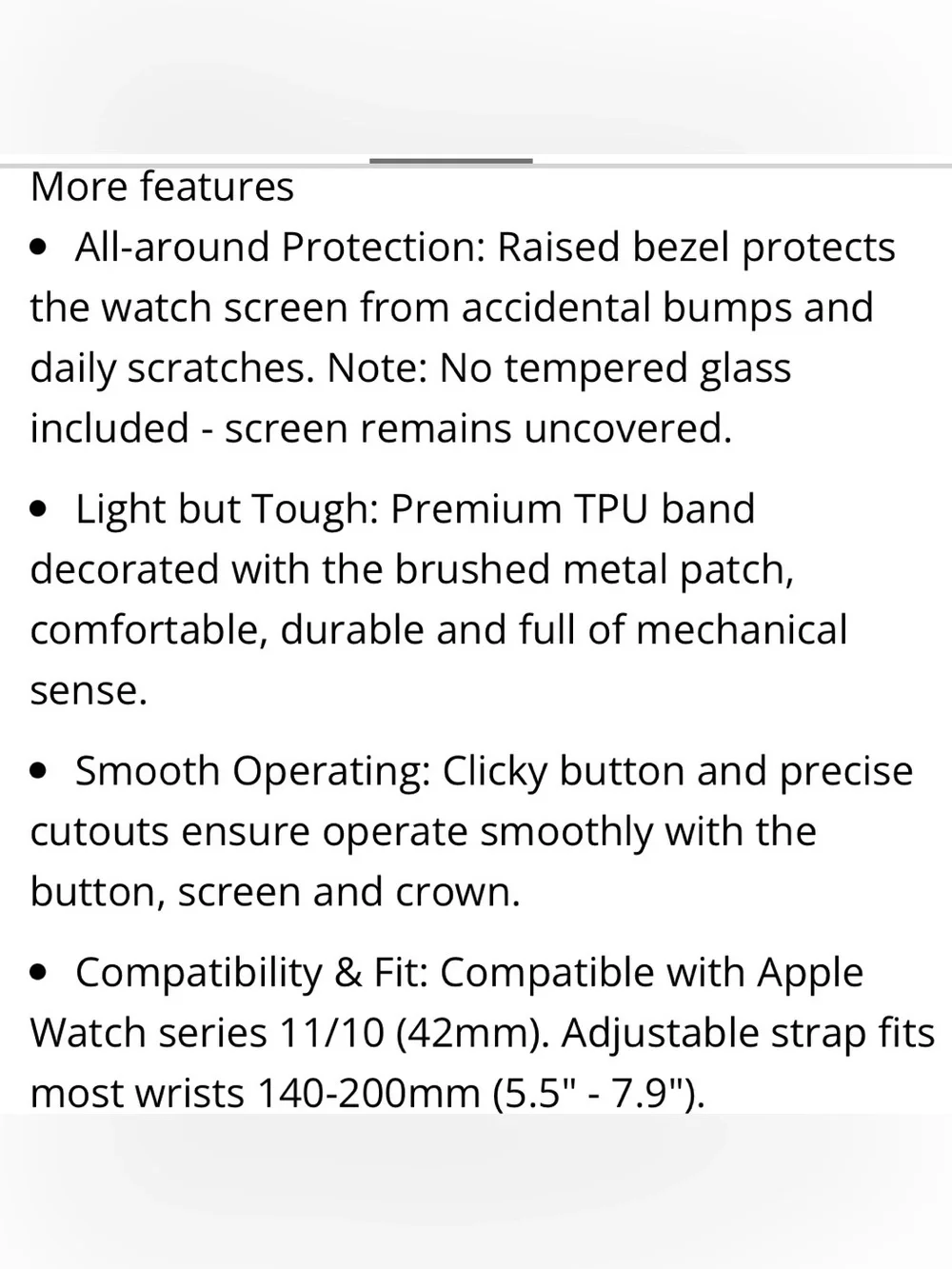 Smartwatch Band M1 Sport Rugged Tactical - Series 11,10 Size 42mm MEN WOMEN